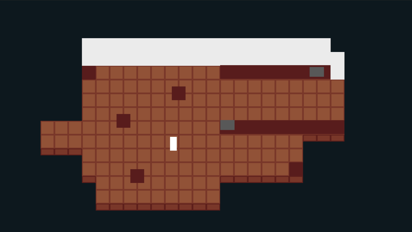 a simplistic pixel art image of a square in the middle of a cafe